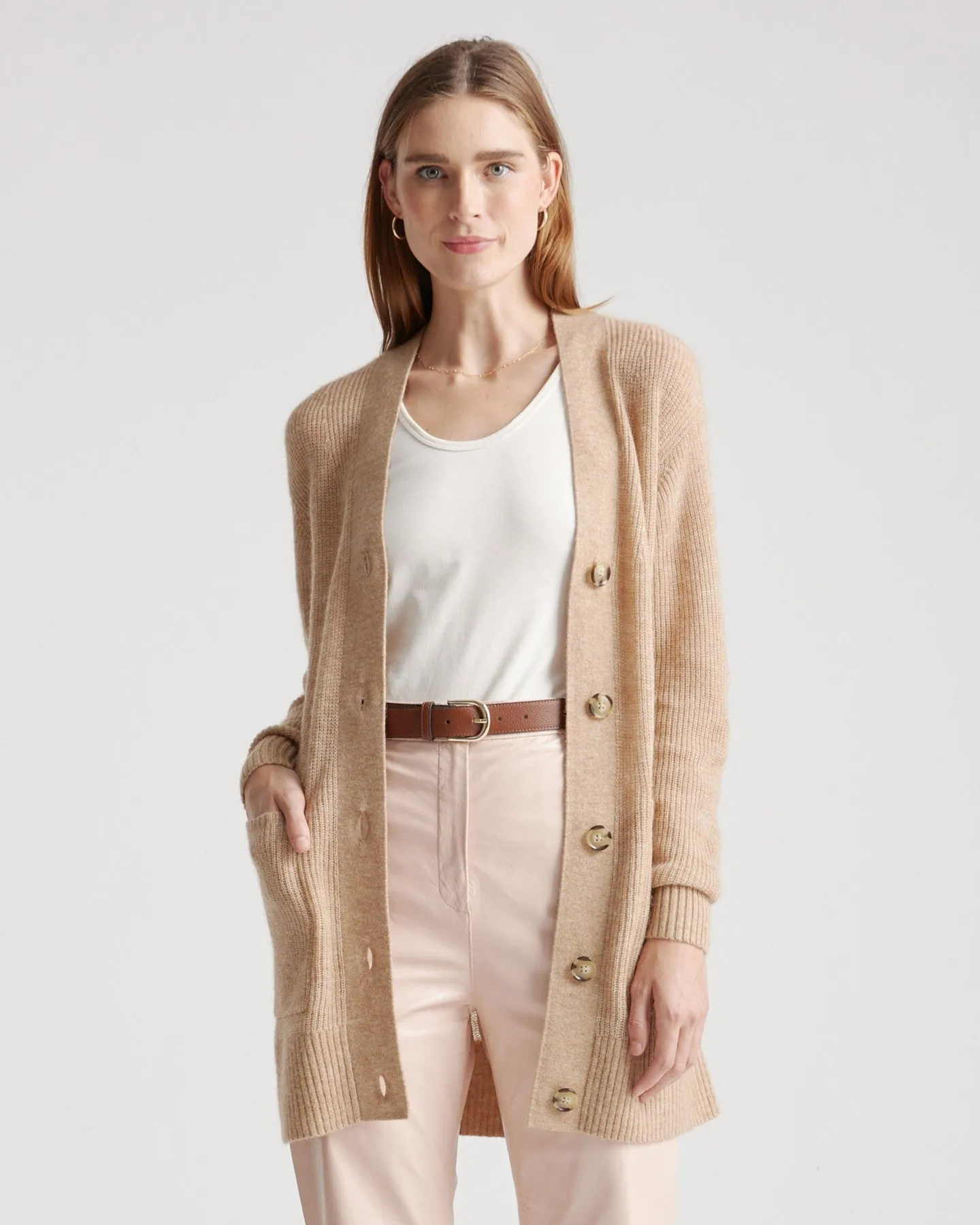 Baby Alpaca-Wool Oversized Cardigan