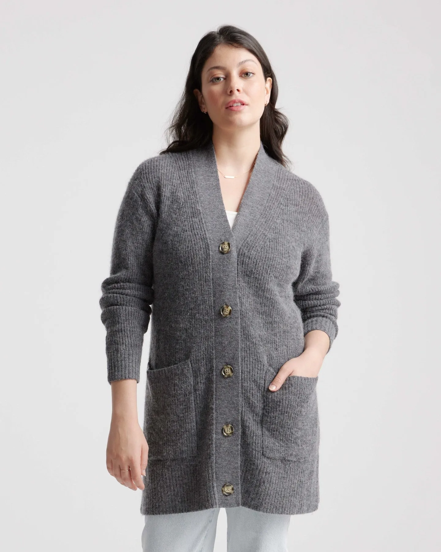Baby Alpaca-Wool Oversized Cardigan