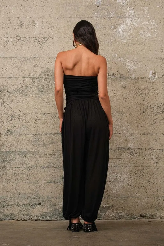 Black Tube Jumpsuit