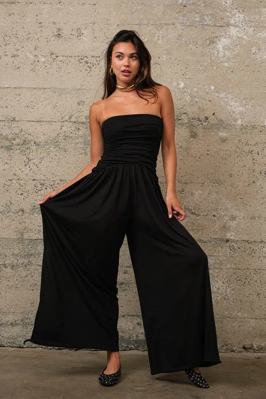 Black Tube Jumpsuit