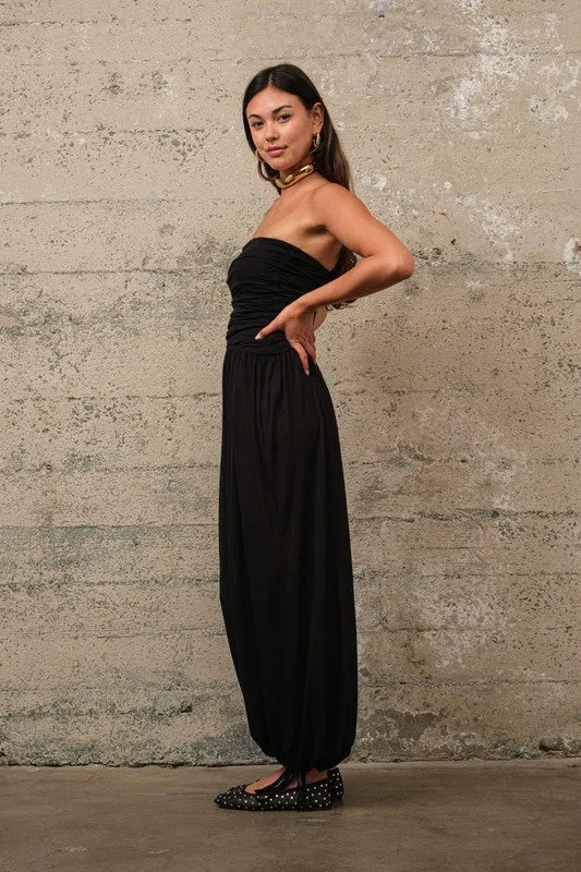 Black Tube Jumpsuit