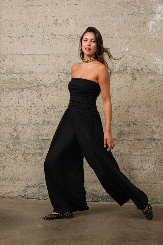 Black Tube Jumpsuit