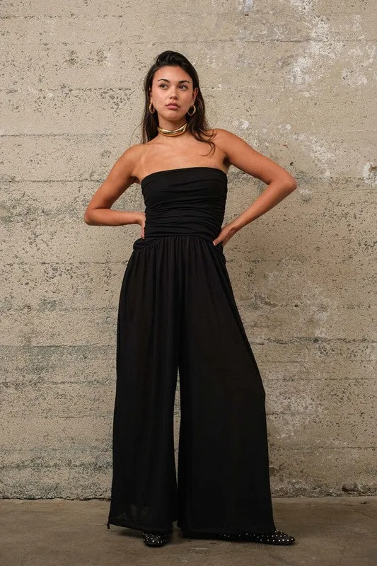 Black Tube Jumpsuit