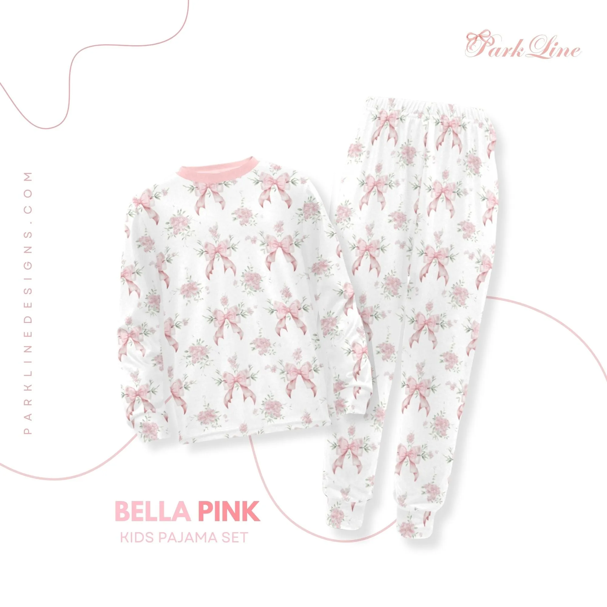 Blue Magnolia | Pajama Set for Girls  | Elegant & Comfortable Sleepwear for Kids