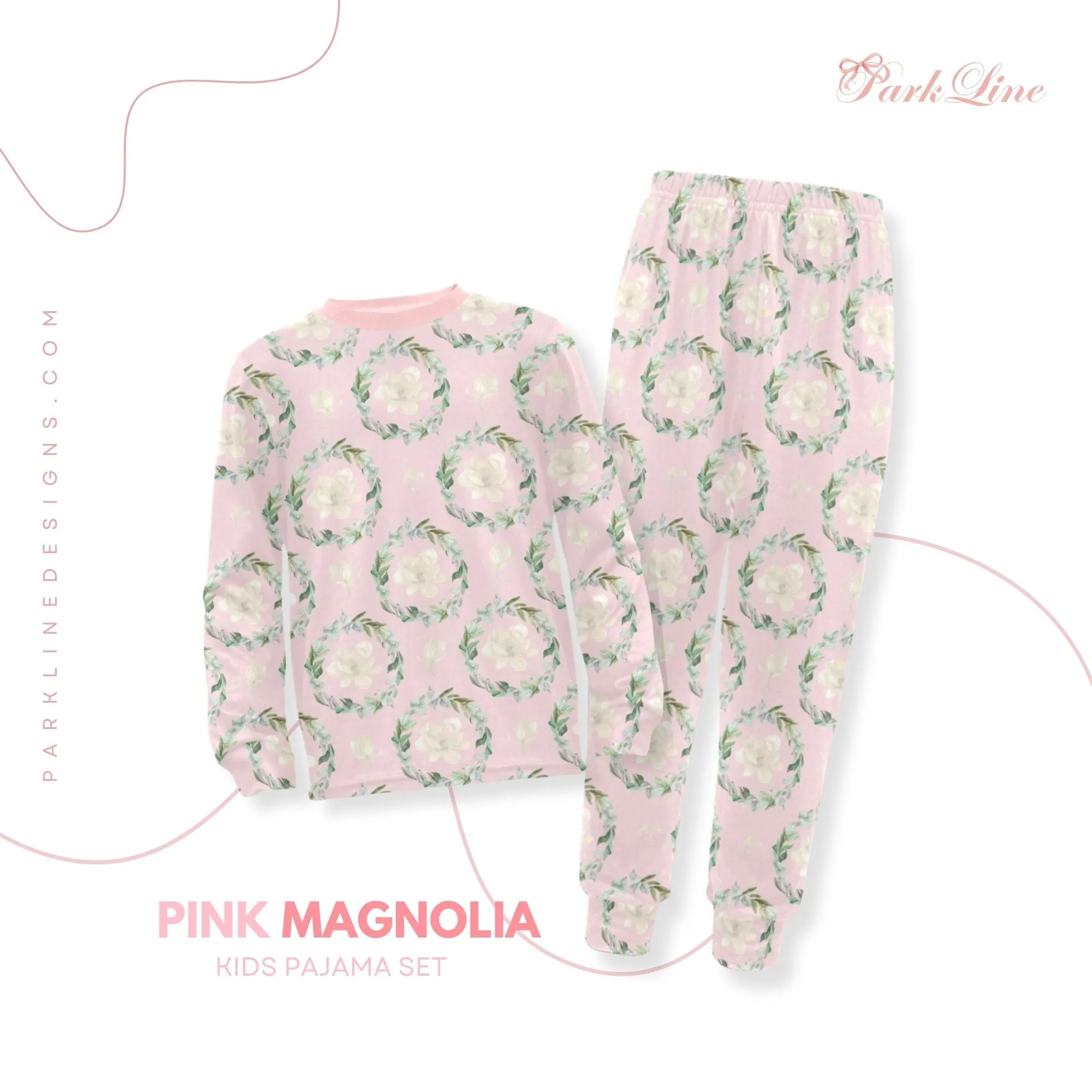 Blue Magnolia | Pajama Set for Girls  | Elegant & Comfortable Sleepwear for Kids