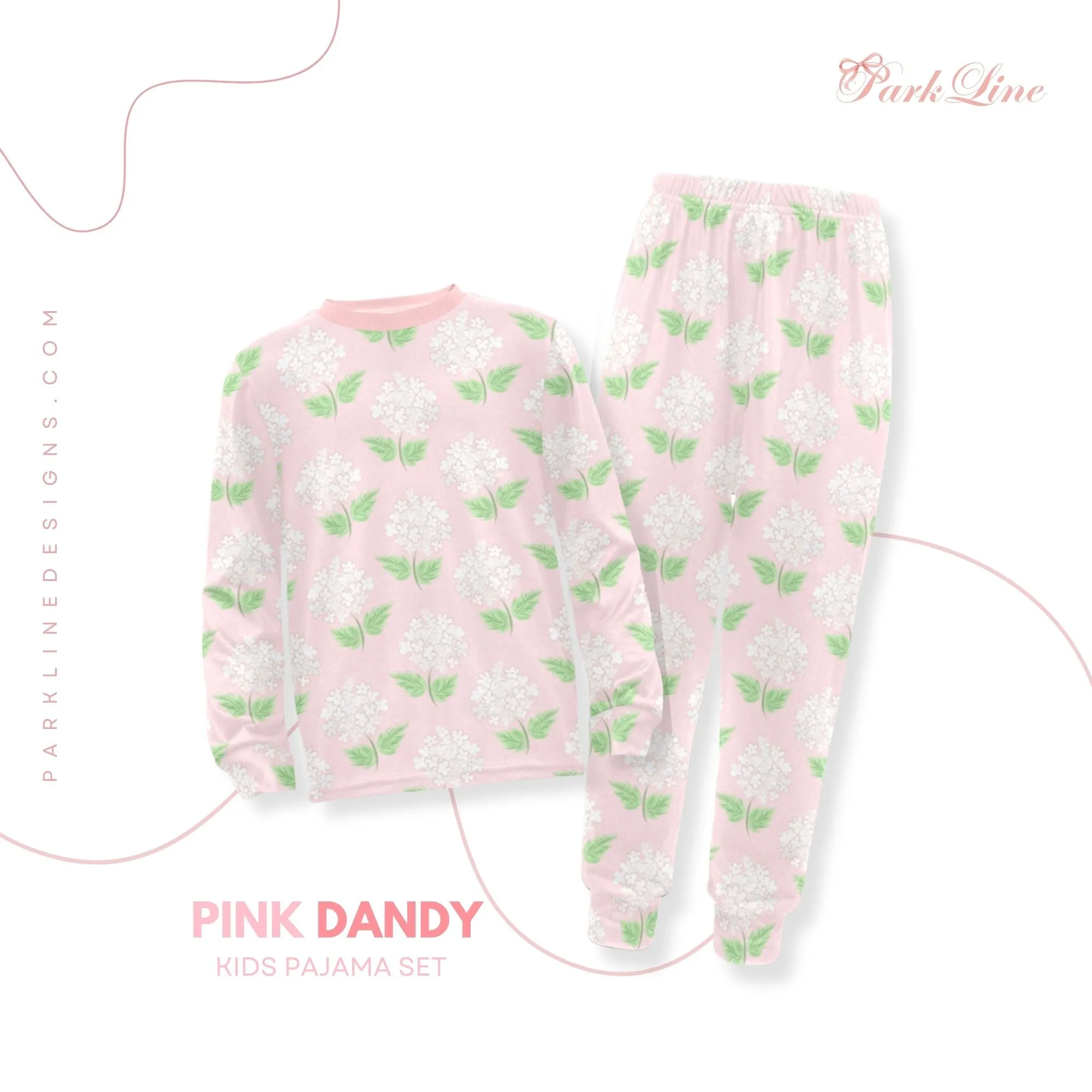 Blue Magnolia | Pajama Set for Girls  | Elegant & Comfortable Sleepwear for Kids