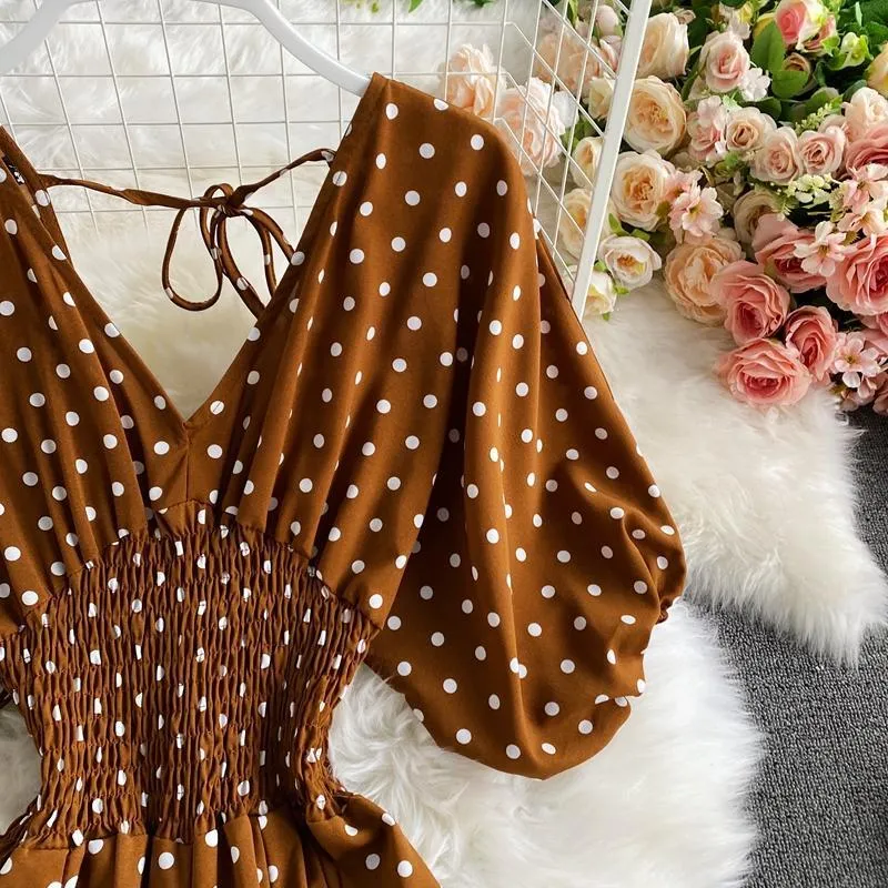 Bohemian Romper - Polka Dot Wide Leg