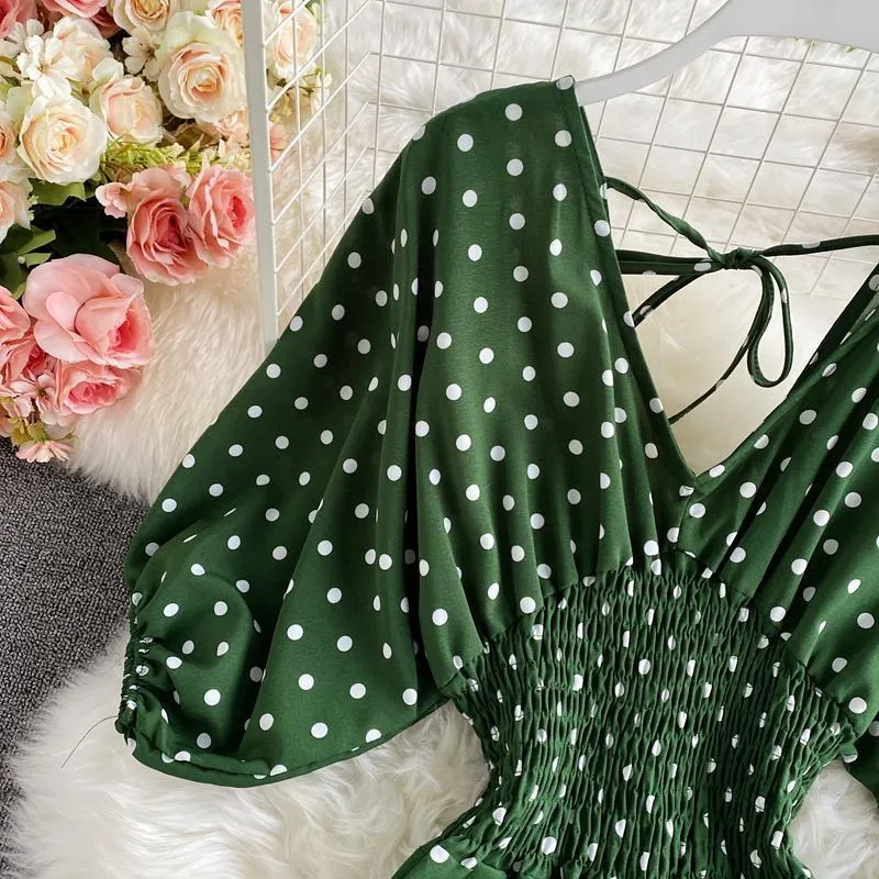 Bohemian Romper - Polka Dot Wide Leg