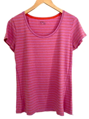 Bright Spring Striped Scoop Neck Tee