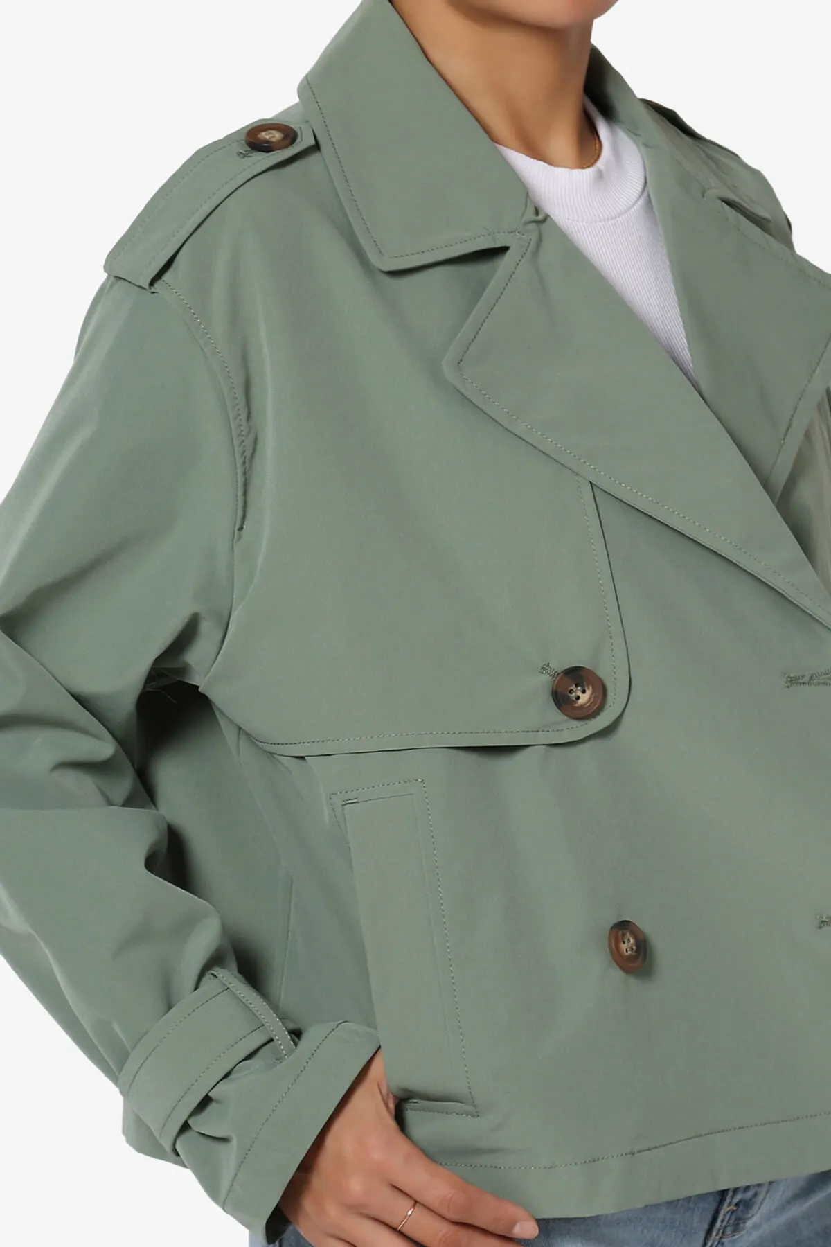 Brixton Cropped Trench Jacket