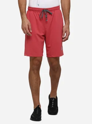 Carrot Red Solid Regular Fit Shorts | JadeBlue