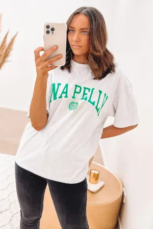 Collegiate Logo Tee White Marle