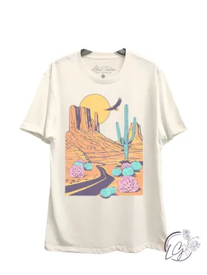 Desert Road Graphic Top