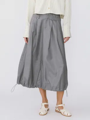 Double Waist Drawstring Skirt