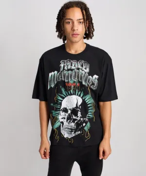 Faded Memories Tour Oversized Short Sleeve Tee - Black