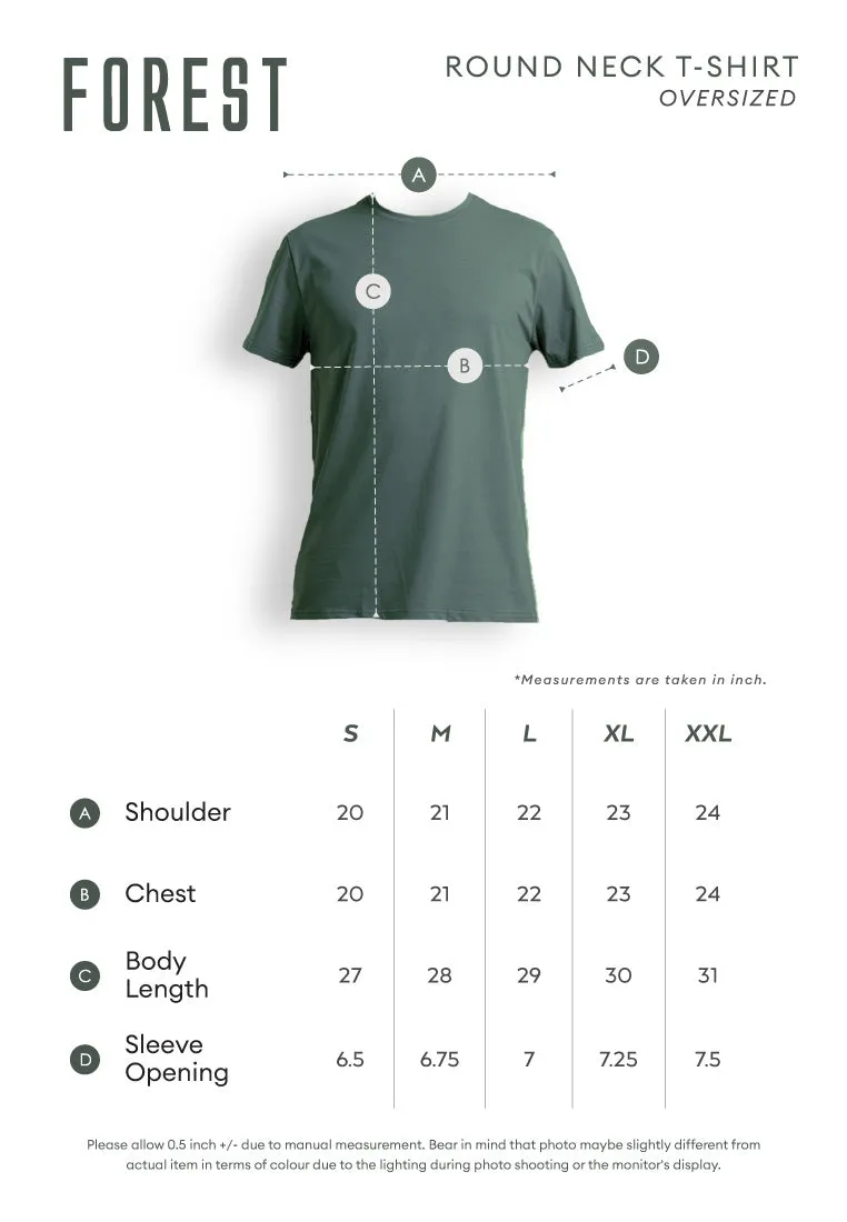 Forest Boxy Cut Graphic Tee Crew Neck Short Sleeve T Shirt Men | Oversized Shirt Men - 23942