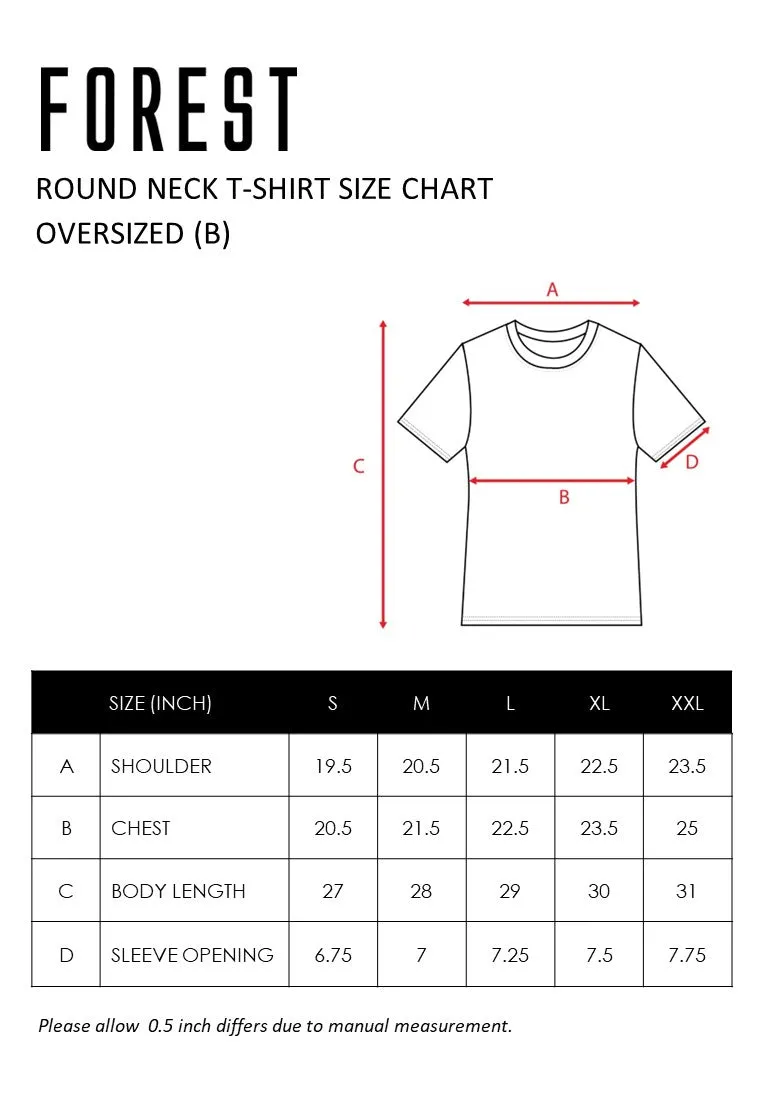 Forest Oversized Graphic Tee Crew Neck Short Sleeve T Shirt Men | Oversized Shirt Men - 621337