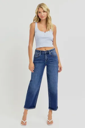 High Rise Boyfriend Tapered Jeans