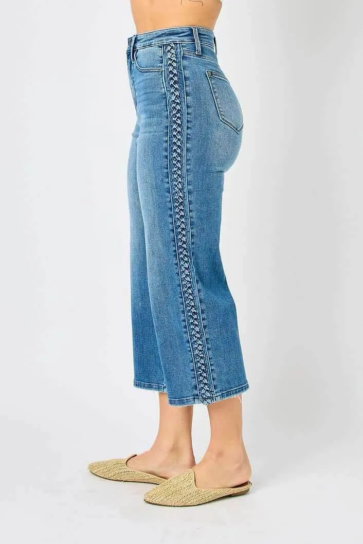 JUDY BLUE - BRAIDED BETTY JEANS