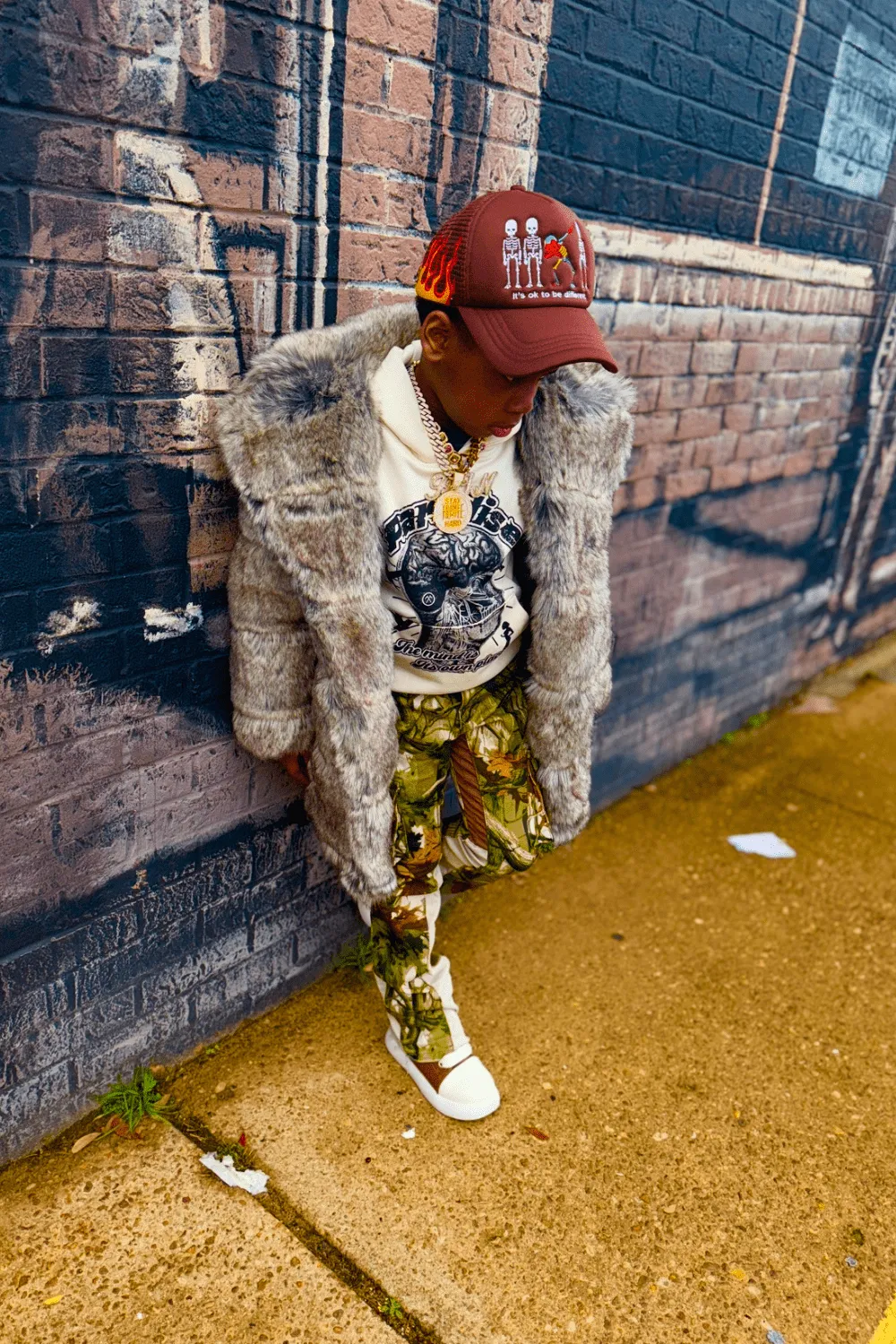 Kids Don Juan Fur Coat (Chinchilla)