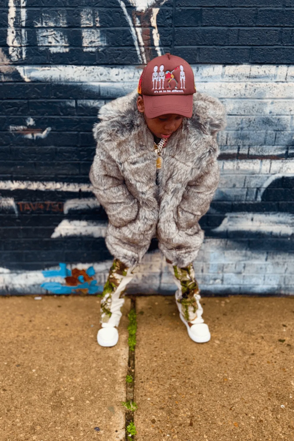 Kids Don Juan Fur Coat (Chinchilla)