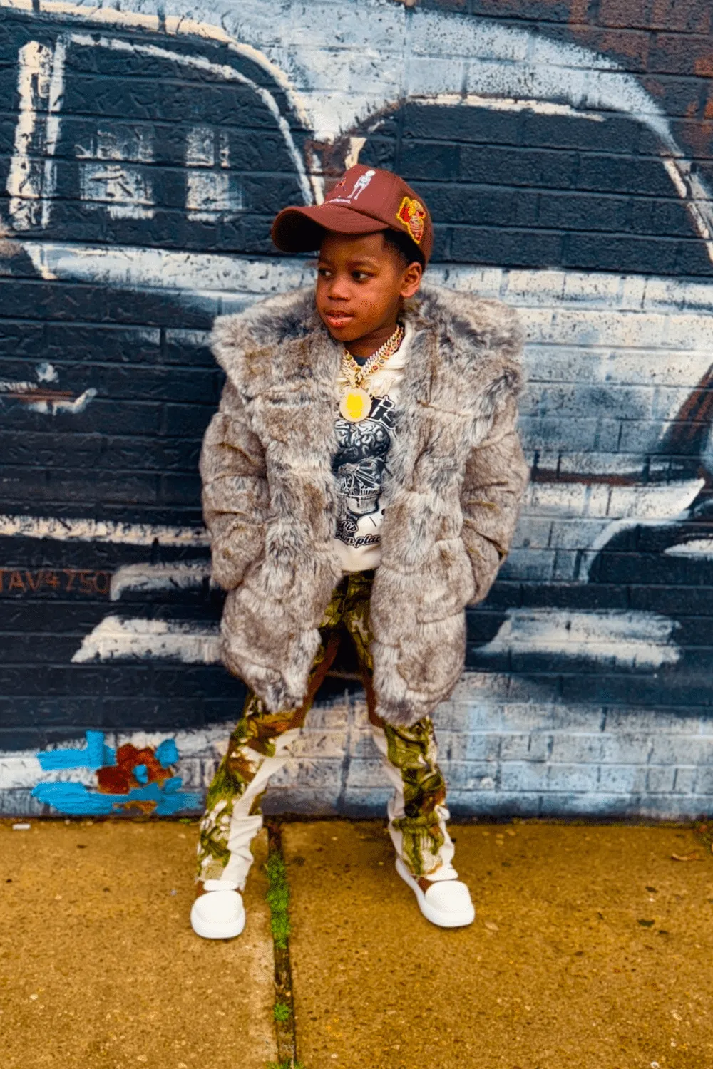 Kids Don Juan Fur Coat (Chinchilla)