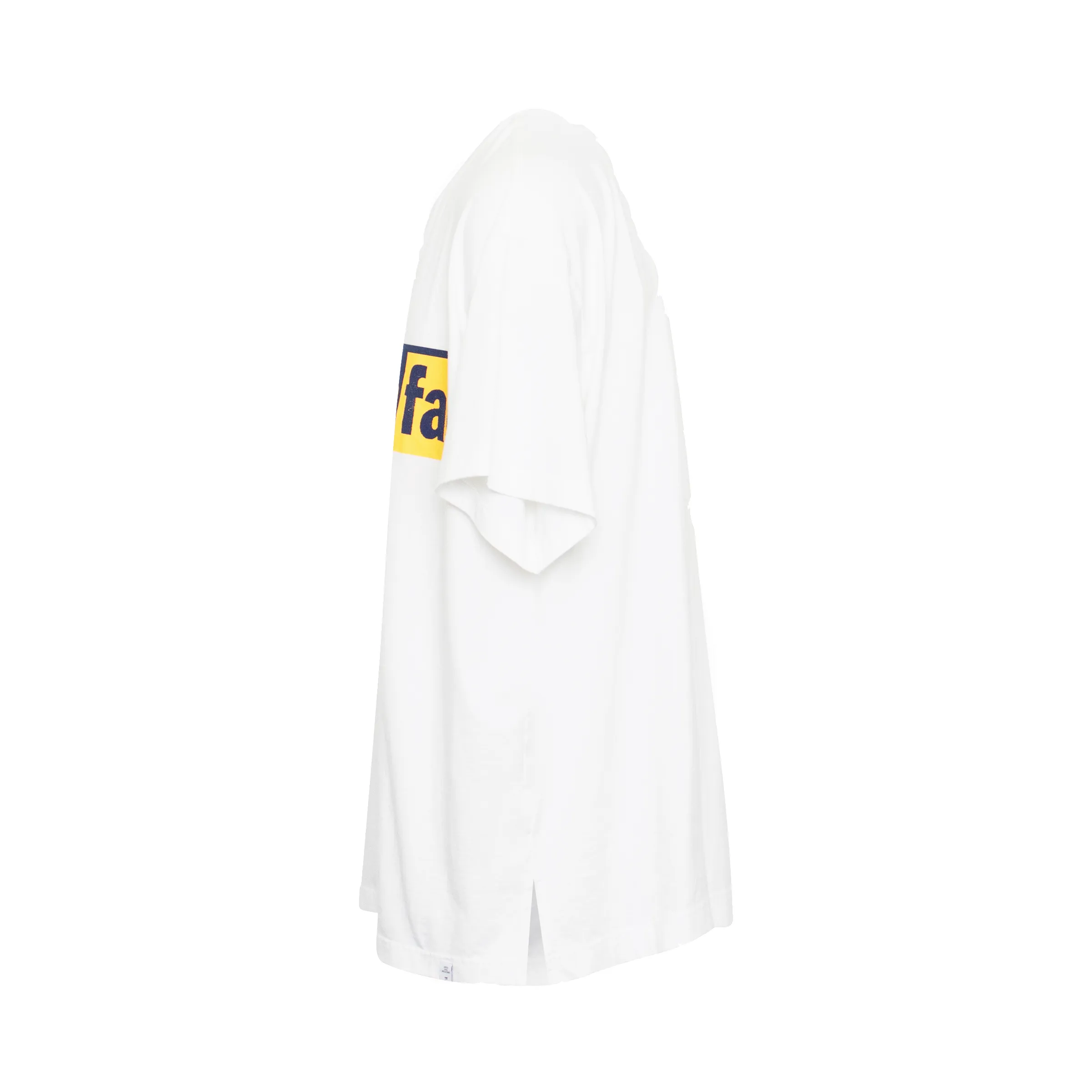 Logo Print Big T-Shirt in White