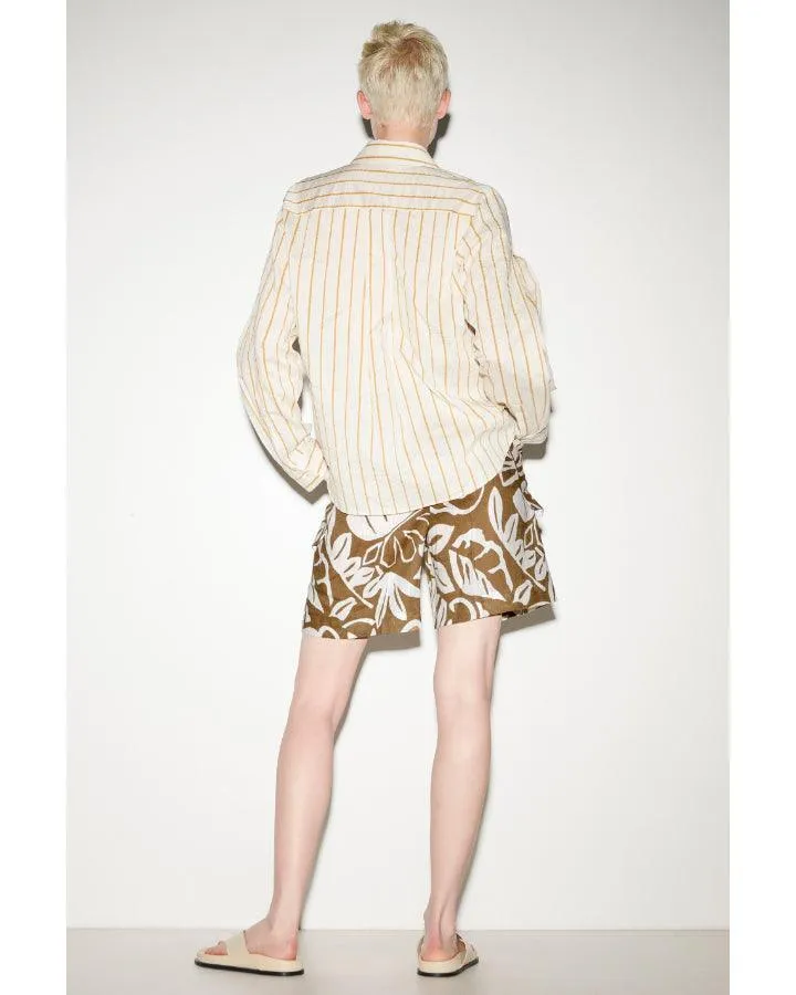 Luisa Cerano Striped Linen Blouse