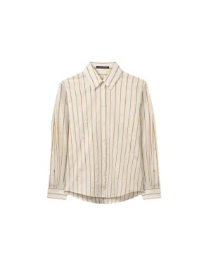 Luisa Cerano Striped Linen Blouse