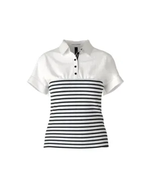 Marc Cain Cotton Stripe Mix Top