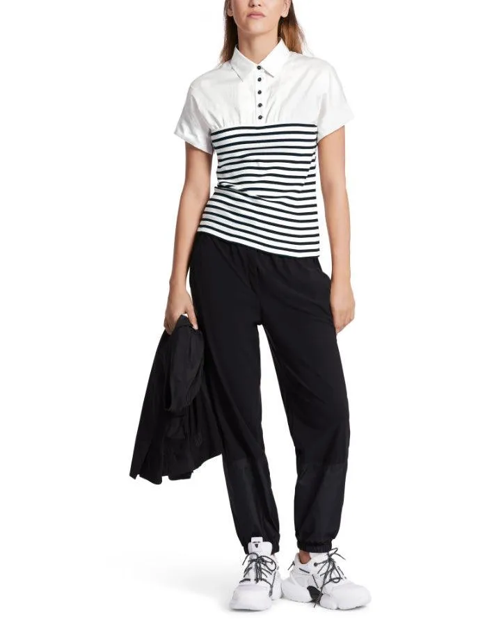 Marc Cain Cotton Stripe Mix Top