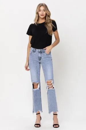 MIA SUPER HIGH RISE CROP JEAN BLUE MELODY