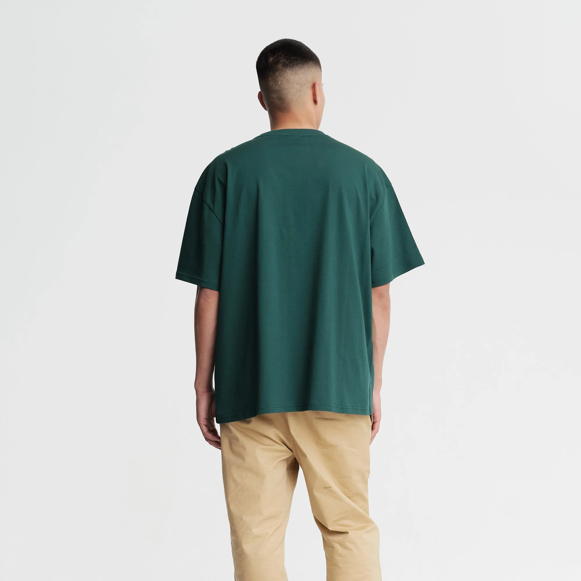 Peak Oversized T-Shirt Deep Green