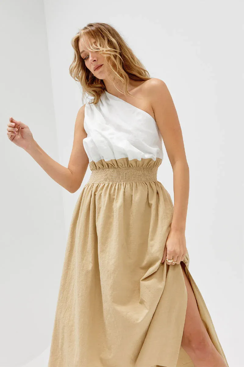 Reserve Midi Dress - Latte