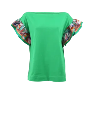 Silk Detail T-Shirt