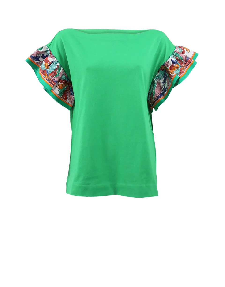 Silk Detail T-Shirt