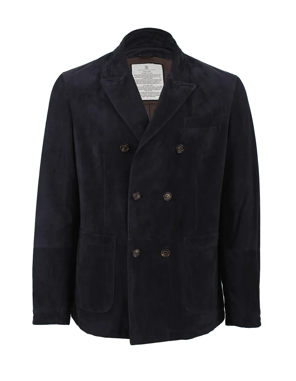 Suede Double-Breasted Jacket