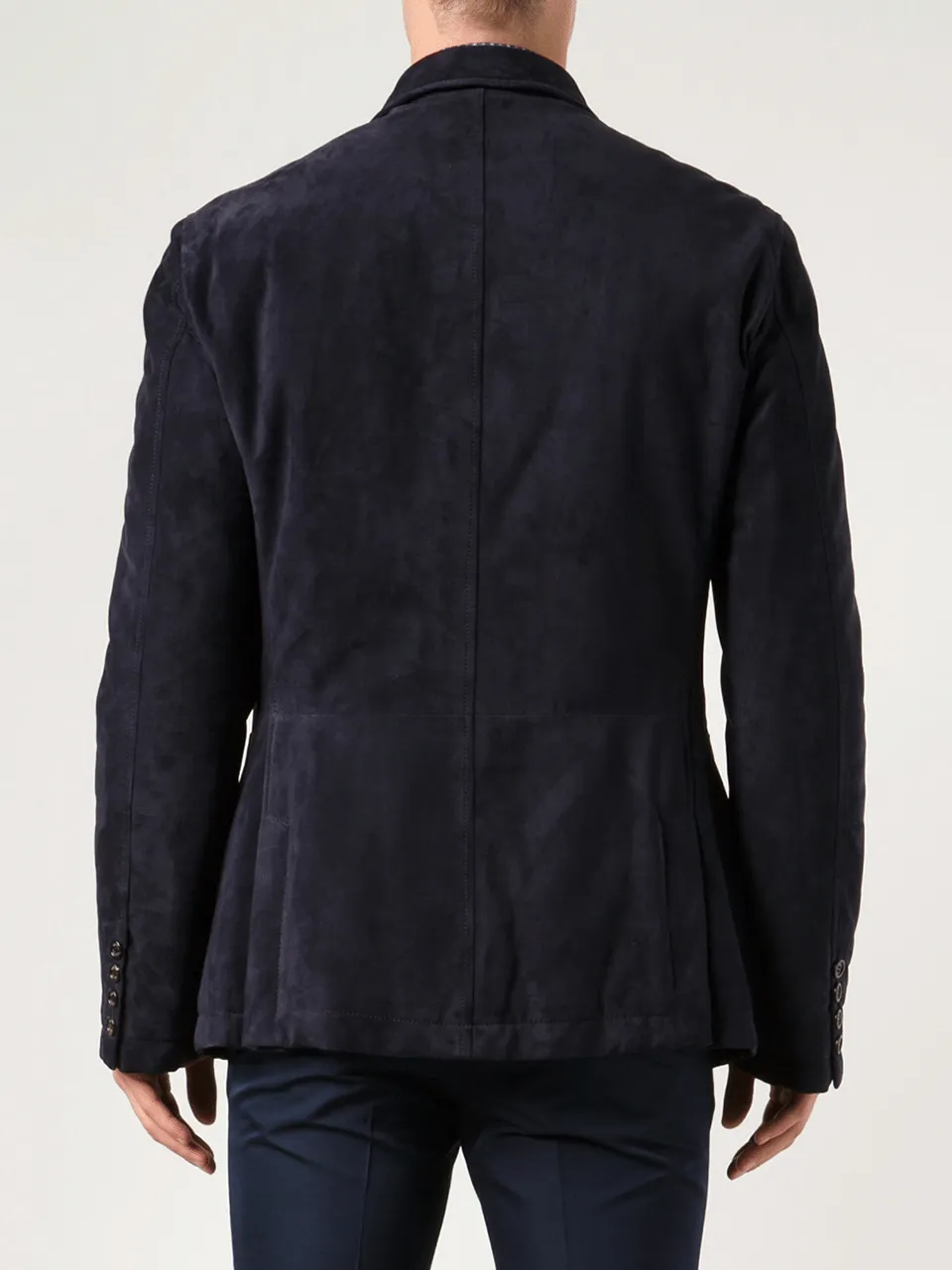 Suede Double-Breasted Jacket