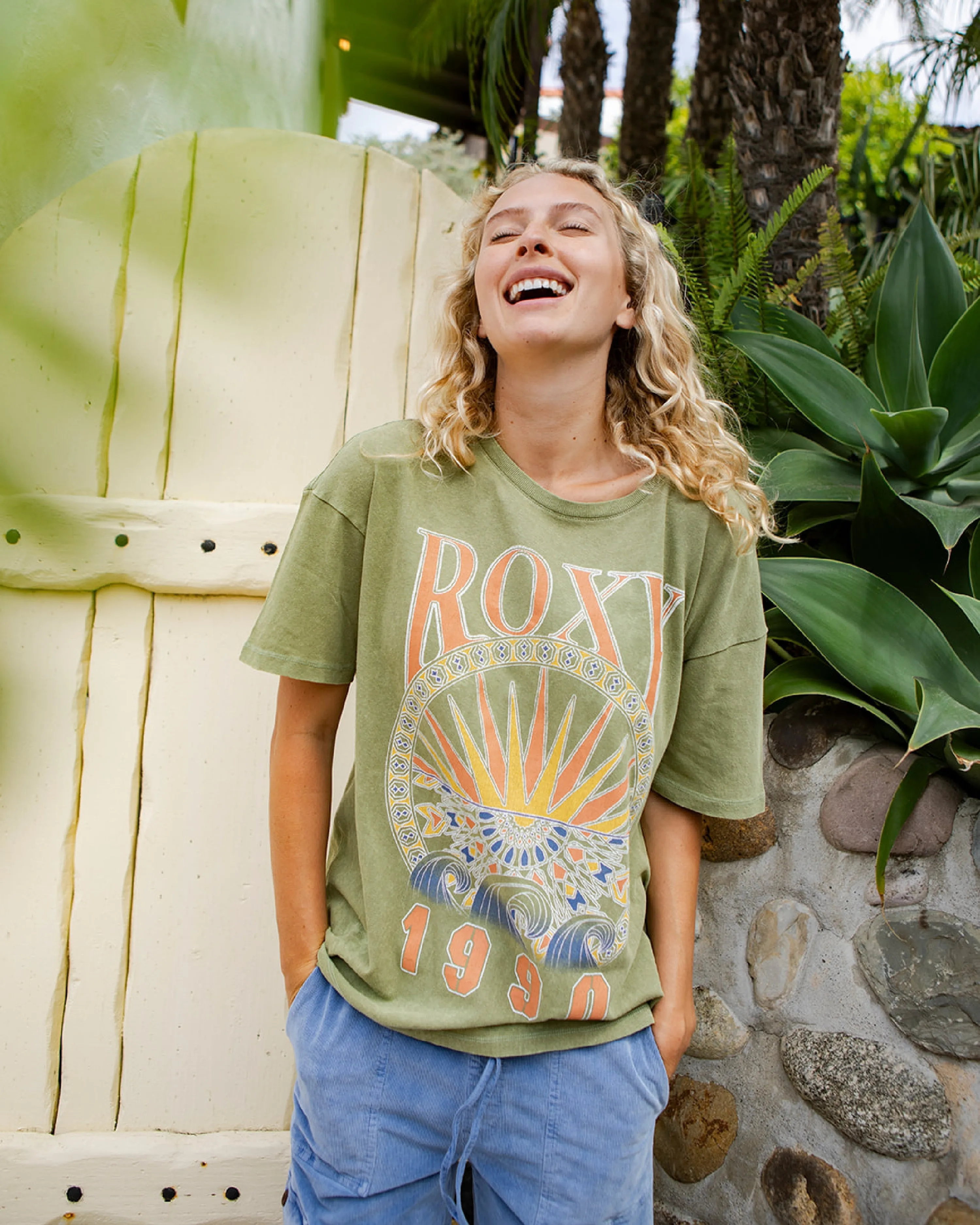 Surfs Up Short Sleeve T-Shirt - Oil Green