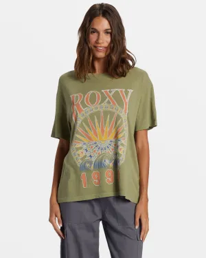 Surfs Up Short Sleeve T-Shirt - Oil Green
