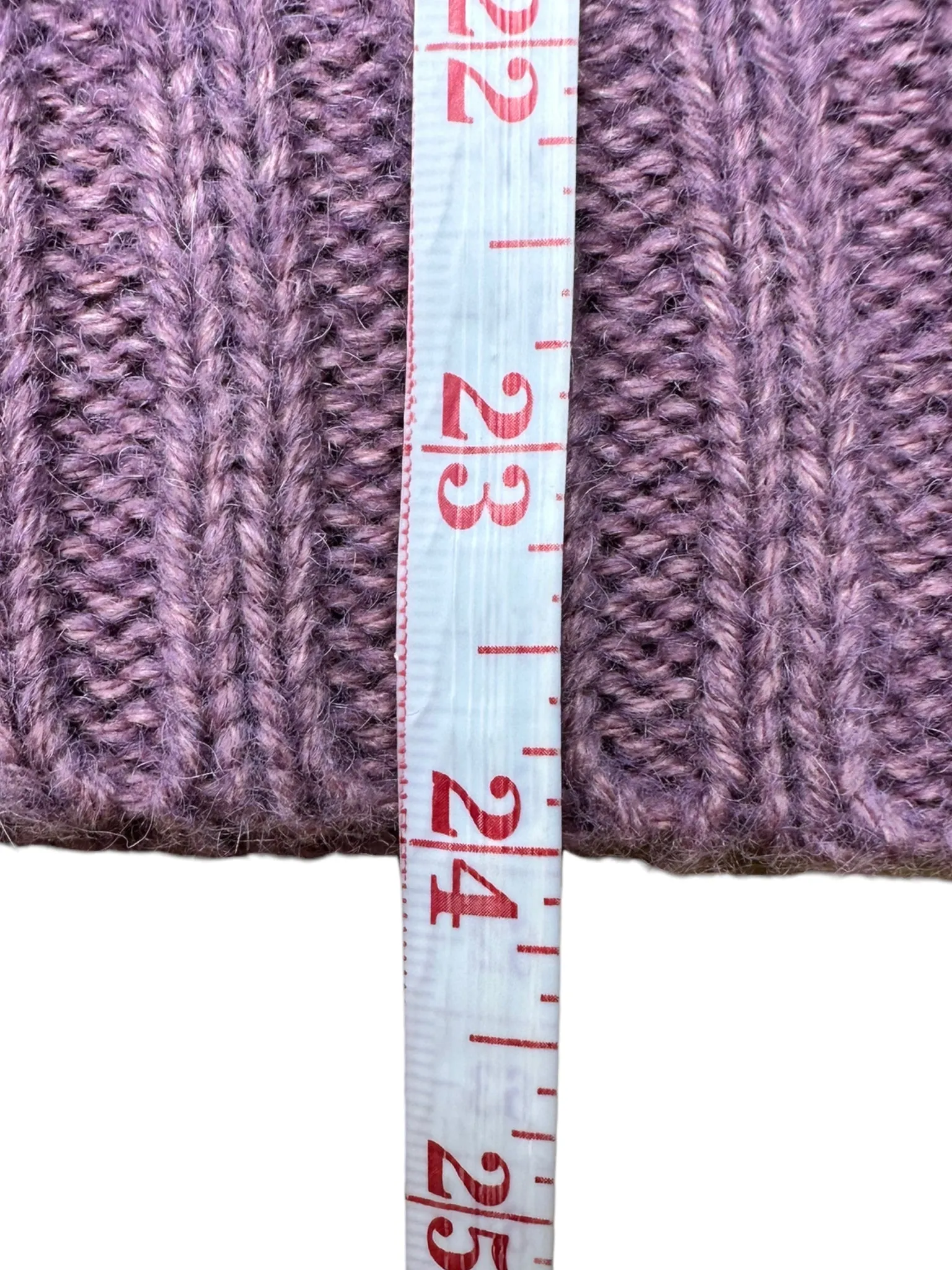 Talbots Wool Blend Chunky Knit Purple Sweater Size XS