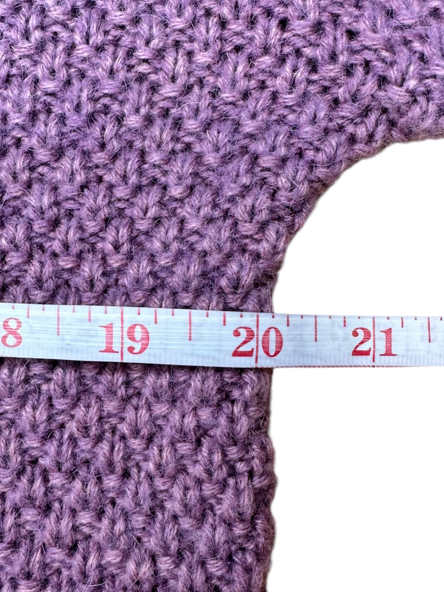 Talbots Wool Blend Chunky Knit Purple Sweater Size XS