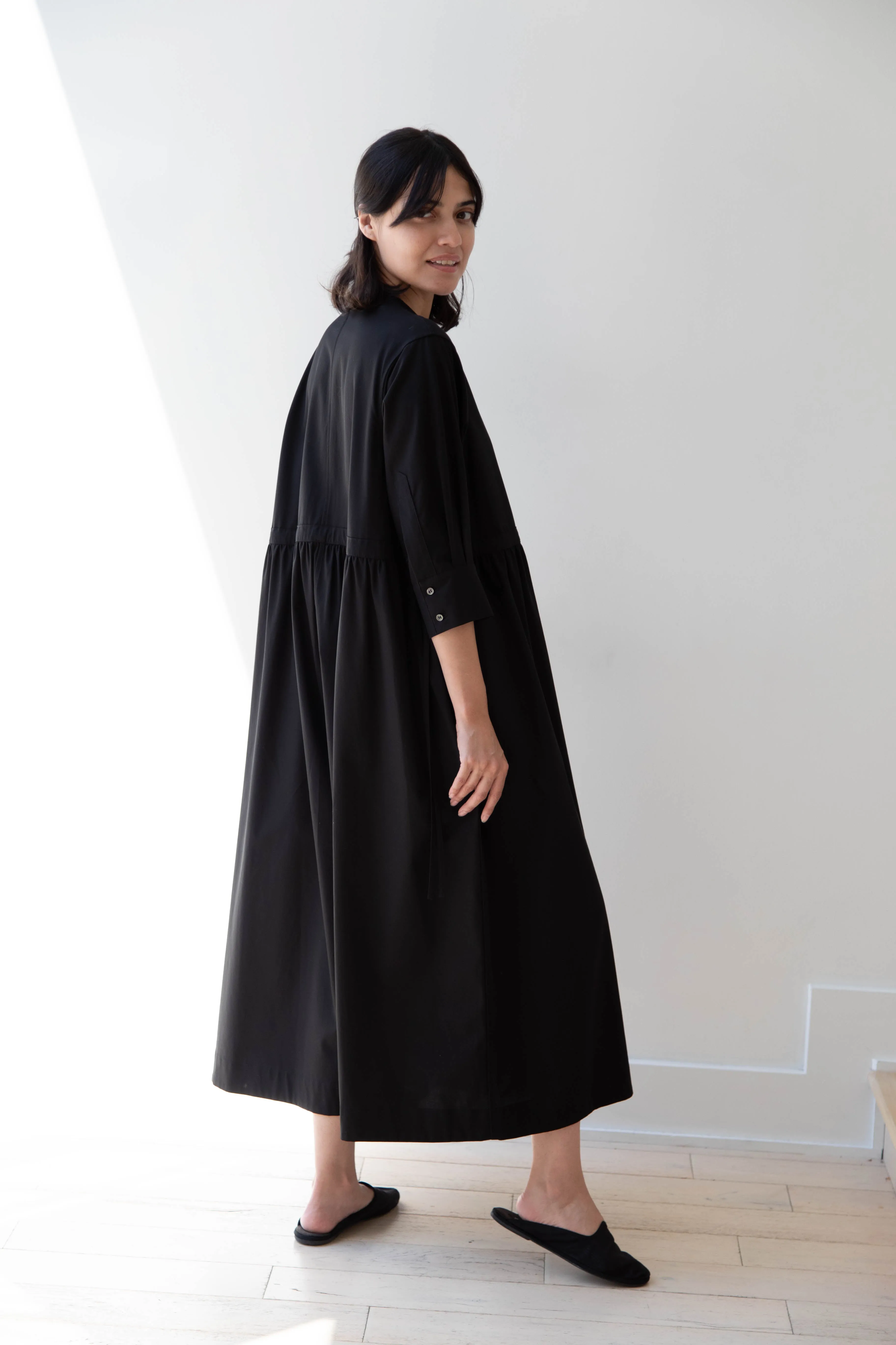 Tenne Handcrafted Modern | Waist String Jumpsuit In Black