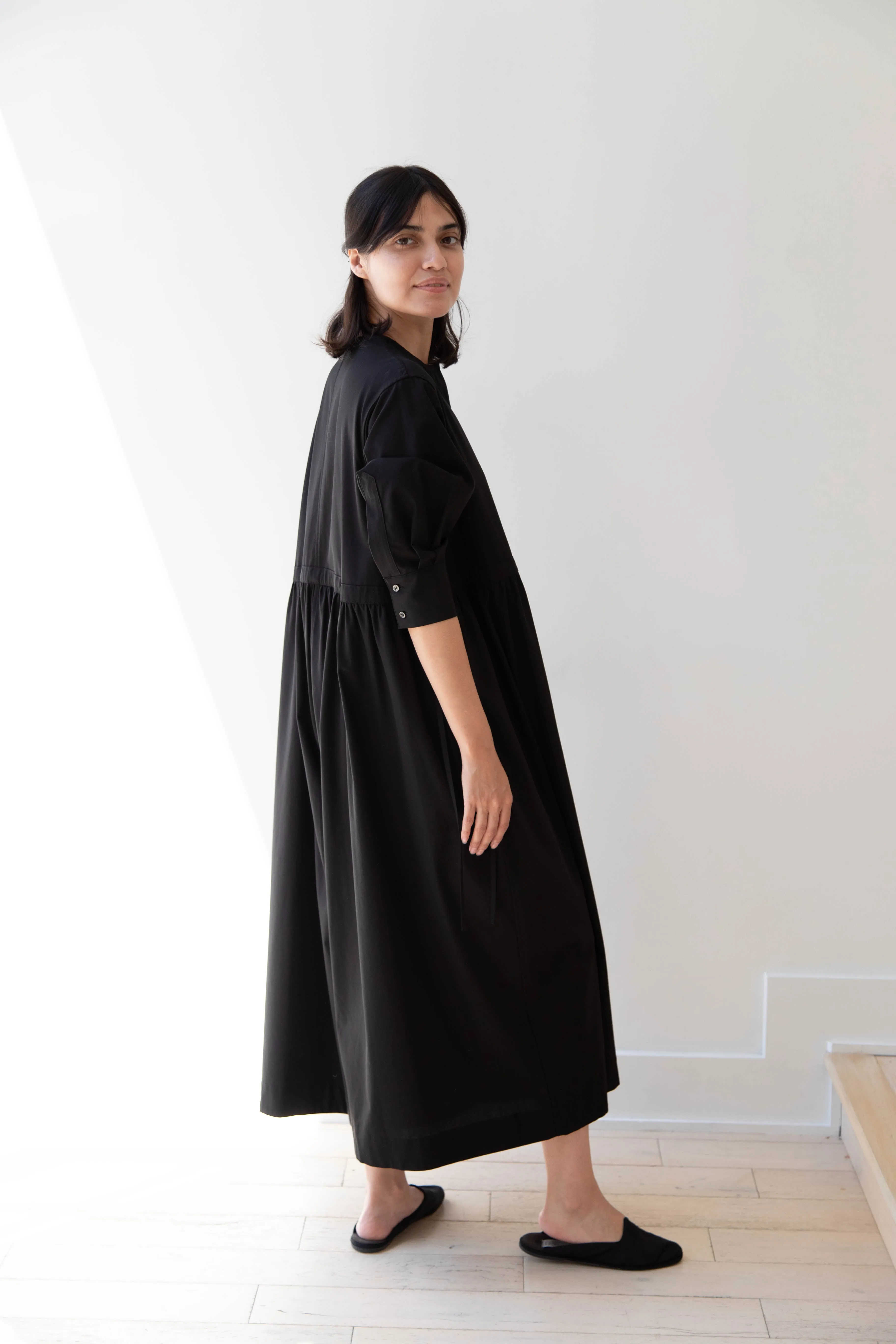 Tenne Handcrafted Modern | Waist String Jumpsuit In Black