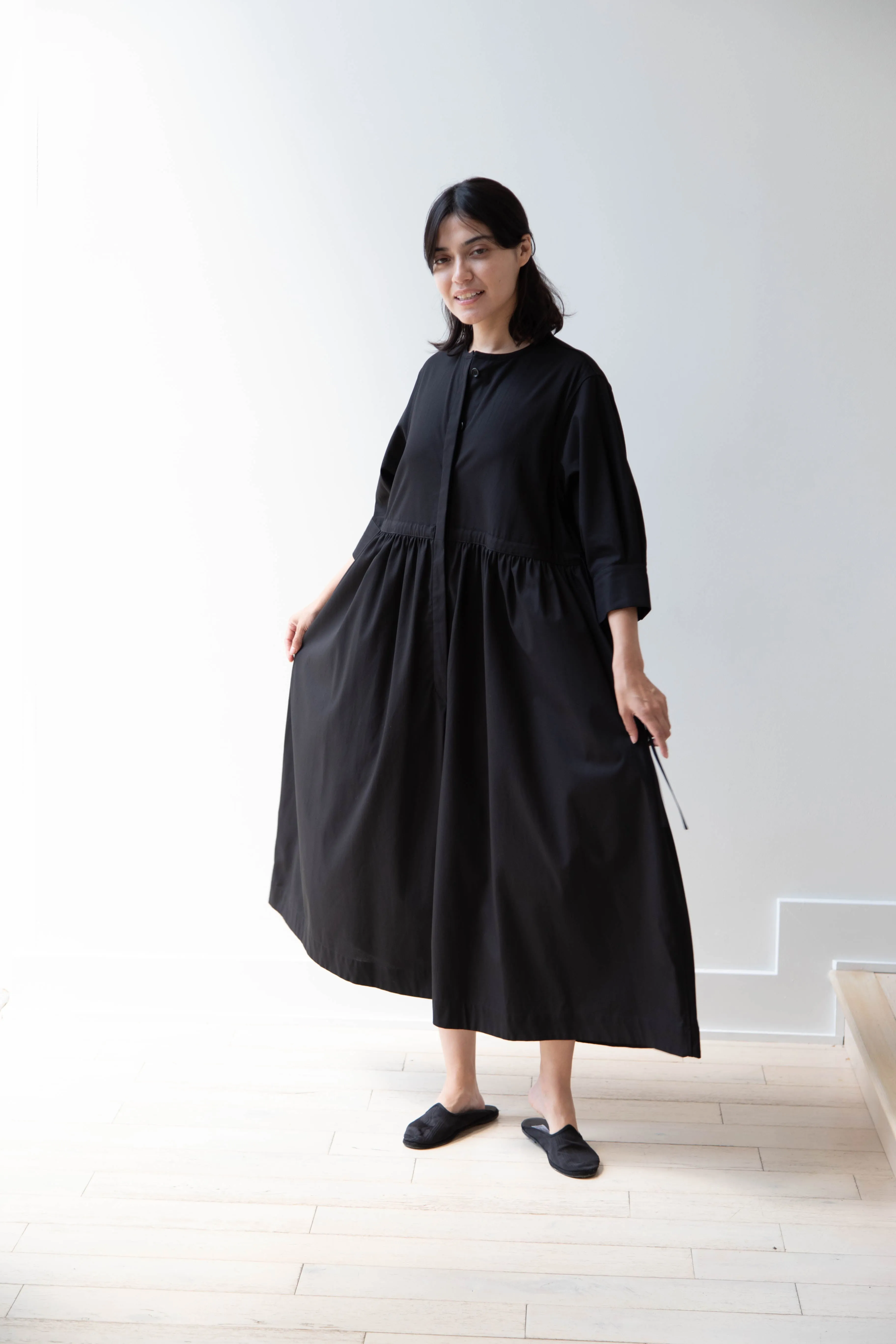 Tenne Handcrafted Modern | Waist String Jumpsuit In Black