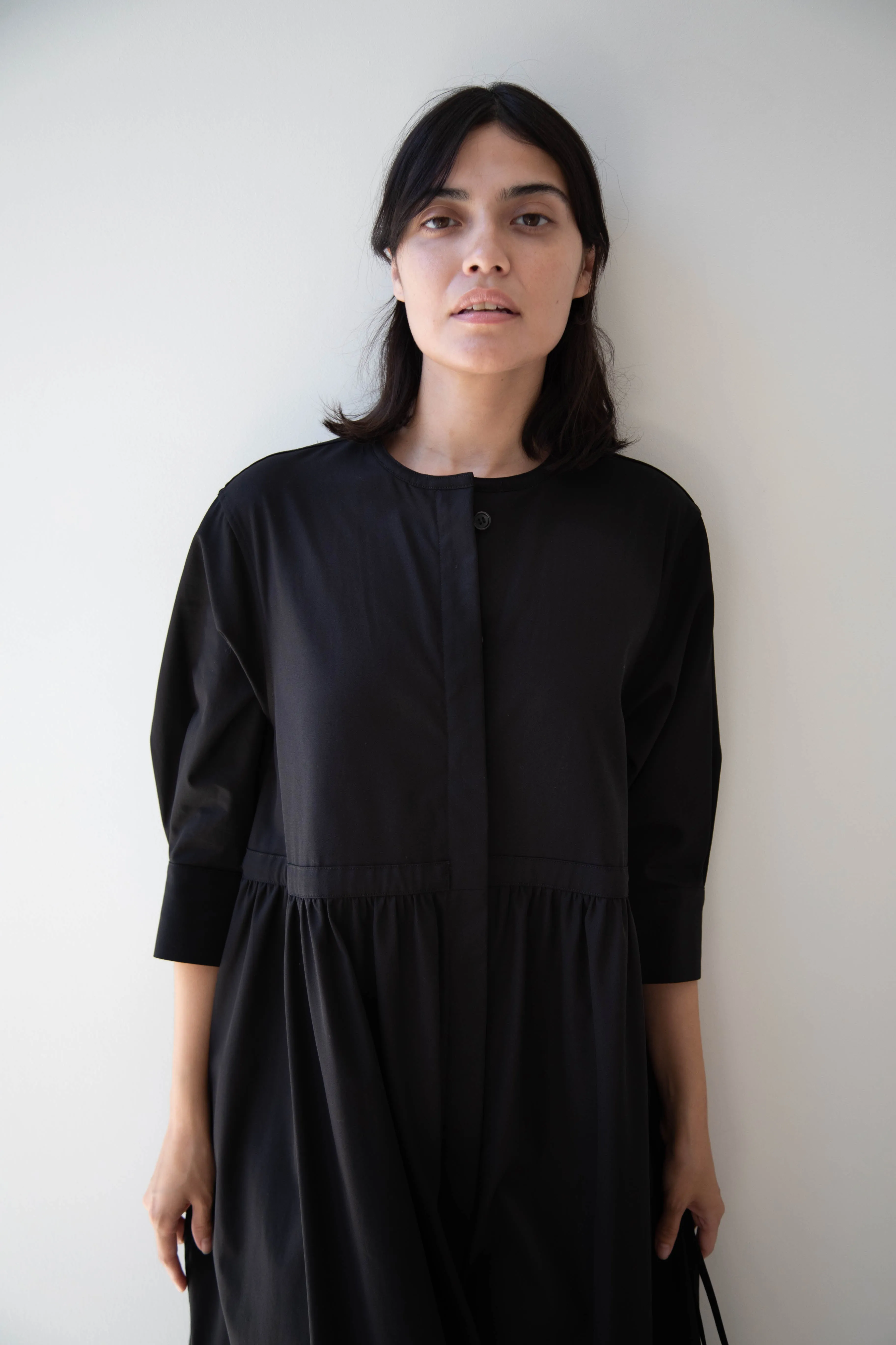 Tenne Handcrafted Modern | Waist String Jumpsuit In Black