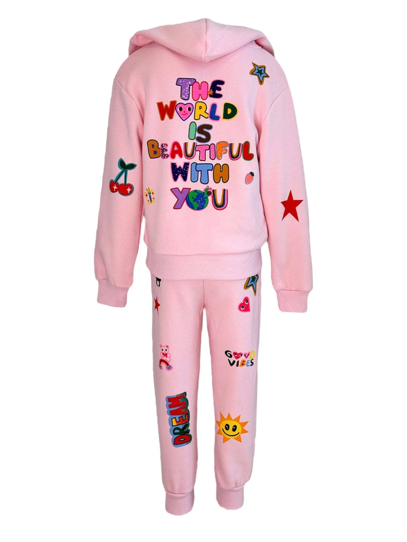 Women's Doodle Art Set Pink