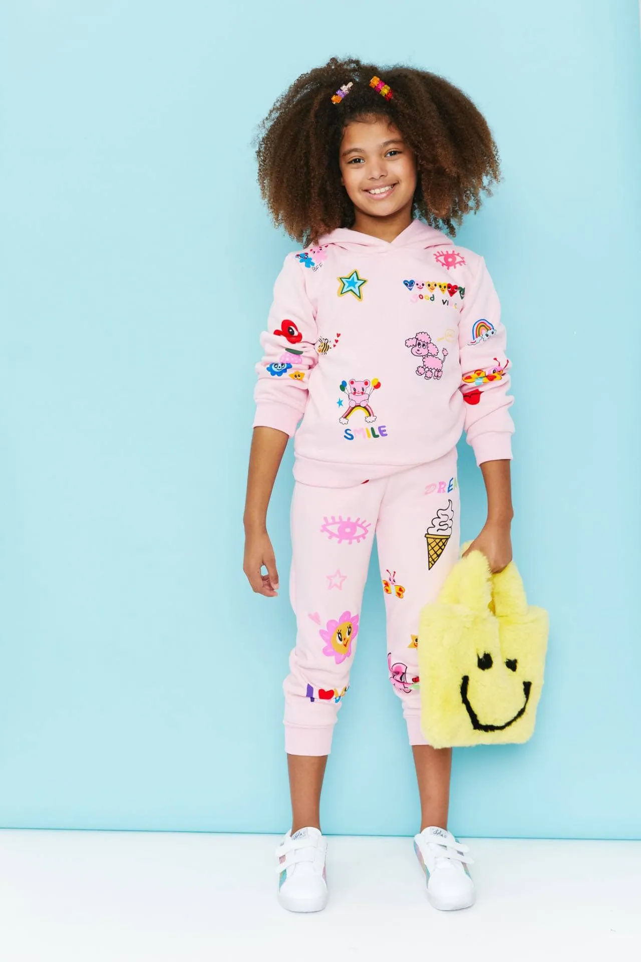 Women's Doodle Art Set Pink